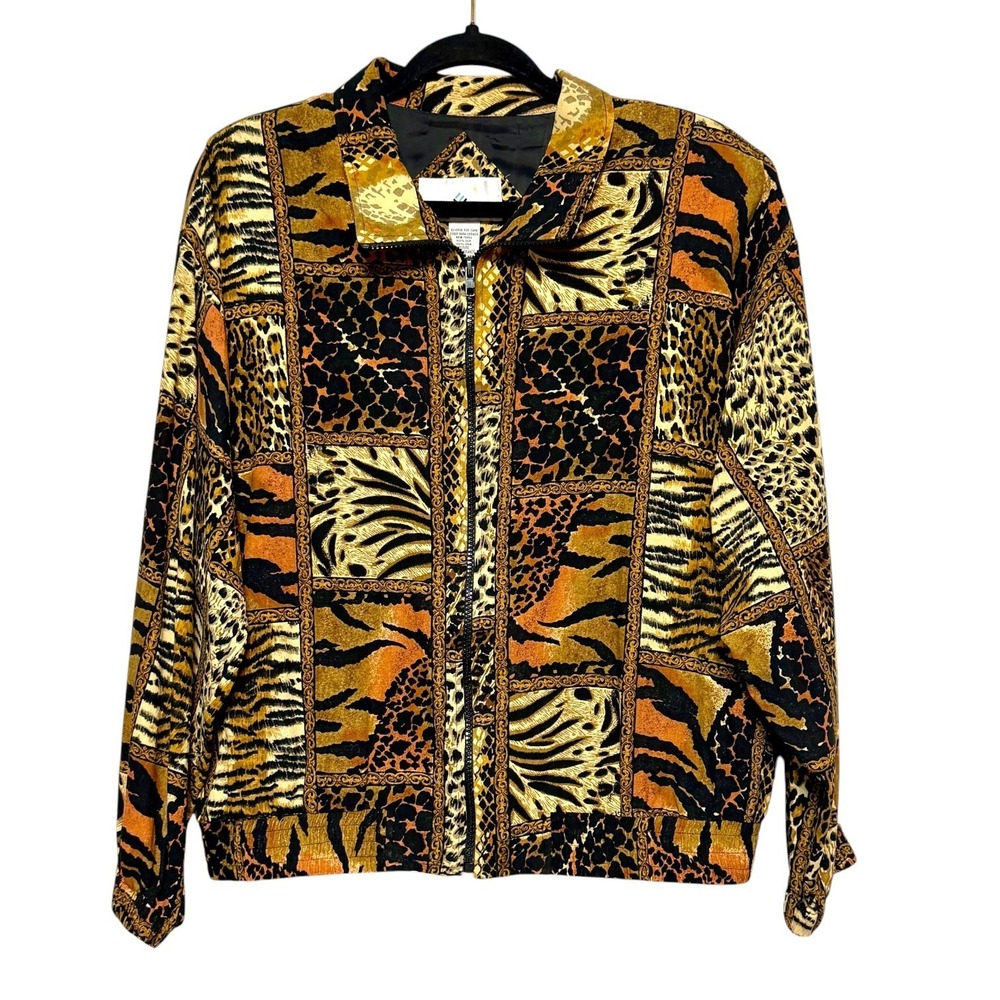 Erin London Mob Wife 100% Silk Jacket Womens Size‎ LP Indie 90s Maximalist Luxe